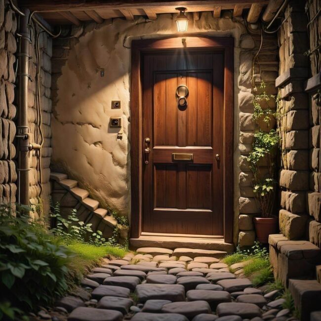 Bezpieczeństwo małych drzwi do piwnicy