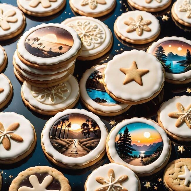 Ciastka na specjalne okoliczności przez maszynkę