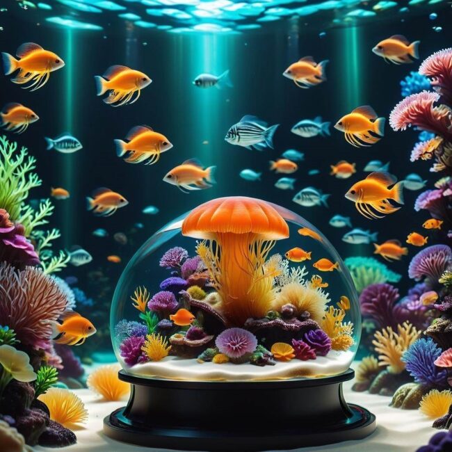 Galaretka 3D a optyka w akwarium