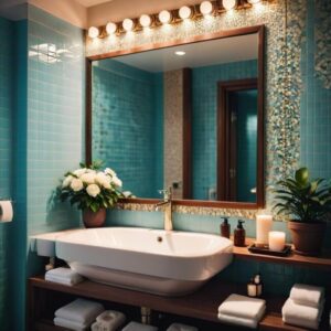 Kafelki do połowy jako element dekoracyjny