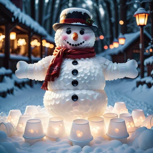 Kreatywne inspiracje na bałwana z recyklingu