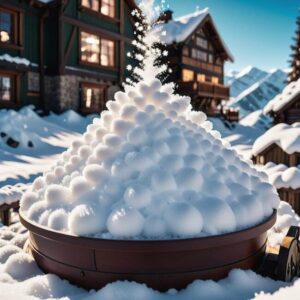 Proces tworzenia sztucznego śniegu