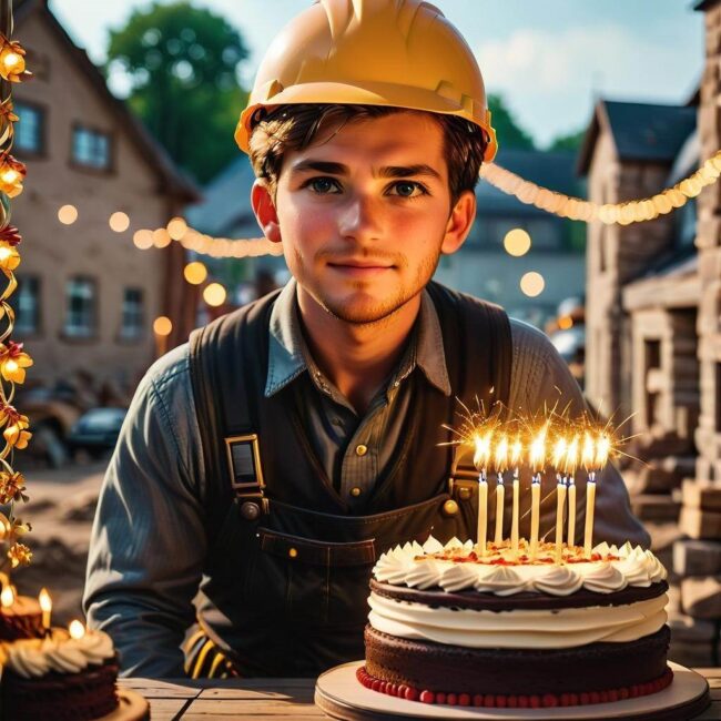 Zabawne życzenia urodzinowe budowlaniec