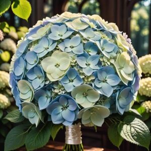 bukiet ślubny hortensje kompozycje