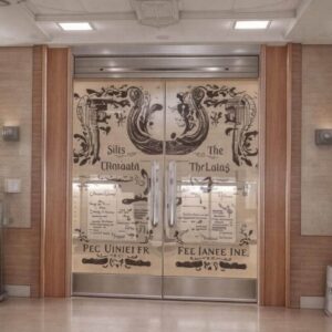 Bezpieczne mocowanie drzwi harmonijkowych